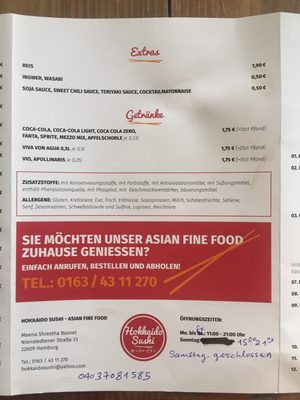 Menu photo 6 Hokkaido Sushi Hamburg, HH Menu photo 6 Hokkaido Sushi Hamburg, HH