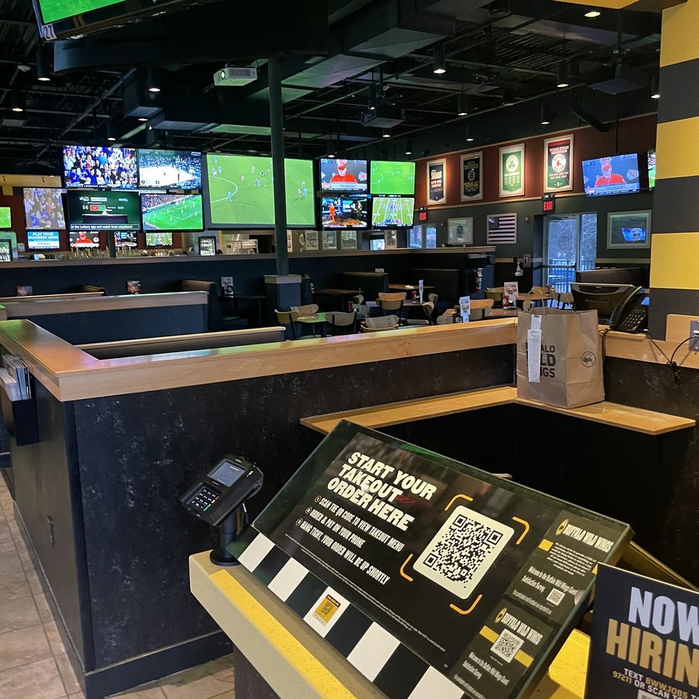 Buffalo Wild Wings - Empty on a Friday and the host is screwing around in the back - American Near Me - Saugus, Massachusetts Buffalo Wild Wings - Empty on a Friday and the host is screwing around in the back - American Near Me - Saugus, Massachusetts