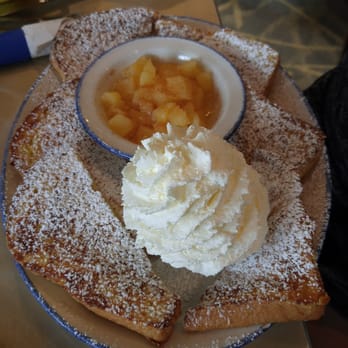 De Dutch - dutch toast with cinnamon, icing sugar, apples and whip. amazing! - Breakfast & Brunch Near Me - Vancouver, British Columbia De Dutch - dutch toast with cinnamon, icing sugar, apples and whip. amazing! - Breakfast & Brunch Near Me - Vancouver, British Columbia