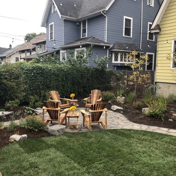 Black Dog Design + Build - New flagstone patio, plantings, and sod - Landscape Architects or Designers Near Me Black Dog Design + Build - New flagstone patio, plantings, and sod - Landscape Architects or Designers Near Me