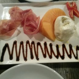 Burrata, parma ham, melon