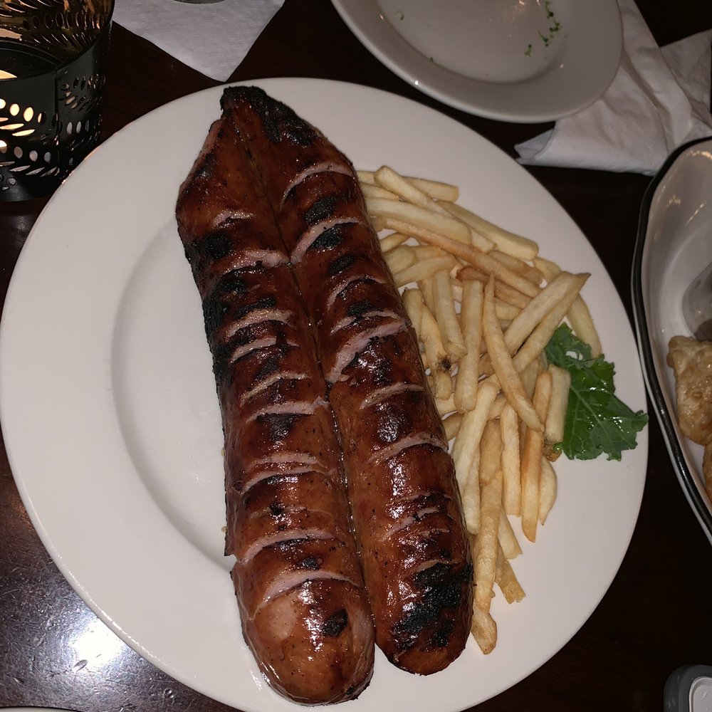 Christina's - Grilled kielbasa with French fries - Polish Near Me - Brooklyn, New York Christina's - Grilled kielbasa with French fries - Polish Near Me - Brooklyn, New York
