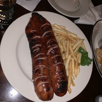 Christina's - Grilled kielbasa with French fries - Polish Near Me - Brooklyn, New York Christina's - Grilled kielbasa with French fries - Polish Near Me - Brooklyn, New York