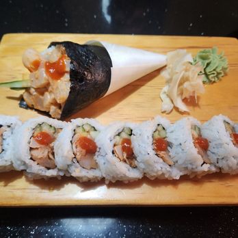 Nara Sushi - Hand roll and spicy tuna roll. - Sushi Bars Near Me - Folsom, California Nara Sushi - Hand roll and spicy tuna roll. - Sushi Bars Near Me - Folsom, California