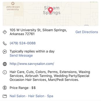 Savvy Salon - Hair Salons Near Me - Siloam Springs, Arkansas Savvy Salon - Hair Salons Near Me - Siloam Springs, Arkansas