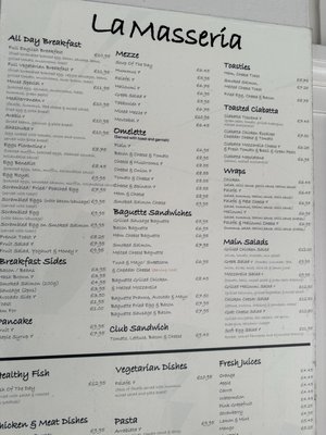 Menu photo 1 La Masseria London, XGL