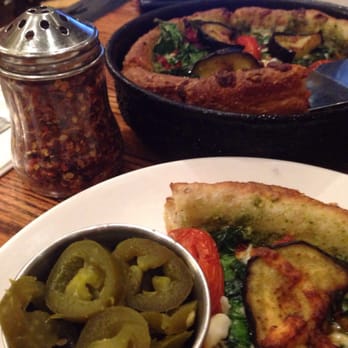 Uno Pizzeria & Grill - Farmers market nine grain deep dish pizza with side of hots peppers !' - Pizza Near Me - Sturbridge, Massachusetts Uno Pizzeria & Grill - Farmers market nine grain deep dish pizza with side of hots peppers !' - Pizza Near Me - Sturbridge, Massachusetts