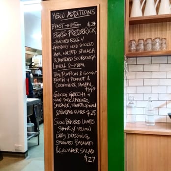 FRED Eatery - Specials board - Restaurants Near Me - Aldgate, SA