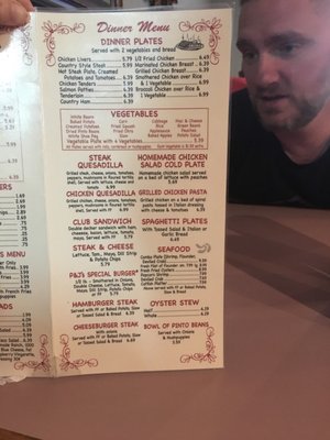 Menu photo 2 P & J's Diner Asheboro, NC Menu photo 2 P & J's Diner Asheboro, NC