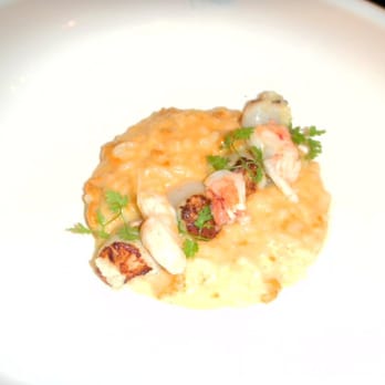 Prospect - Sea Urchin Risotto - nantucket bay scallops, maine lobster, meyer lemon - New American Near Me - San Francisco, California Prospect - Sea Urchin Risotto - nantucket bay scallops, maine lobster, meyer lemon - New American Near Me - San Francisco, California