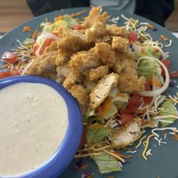 Fried chicken salad