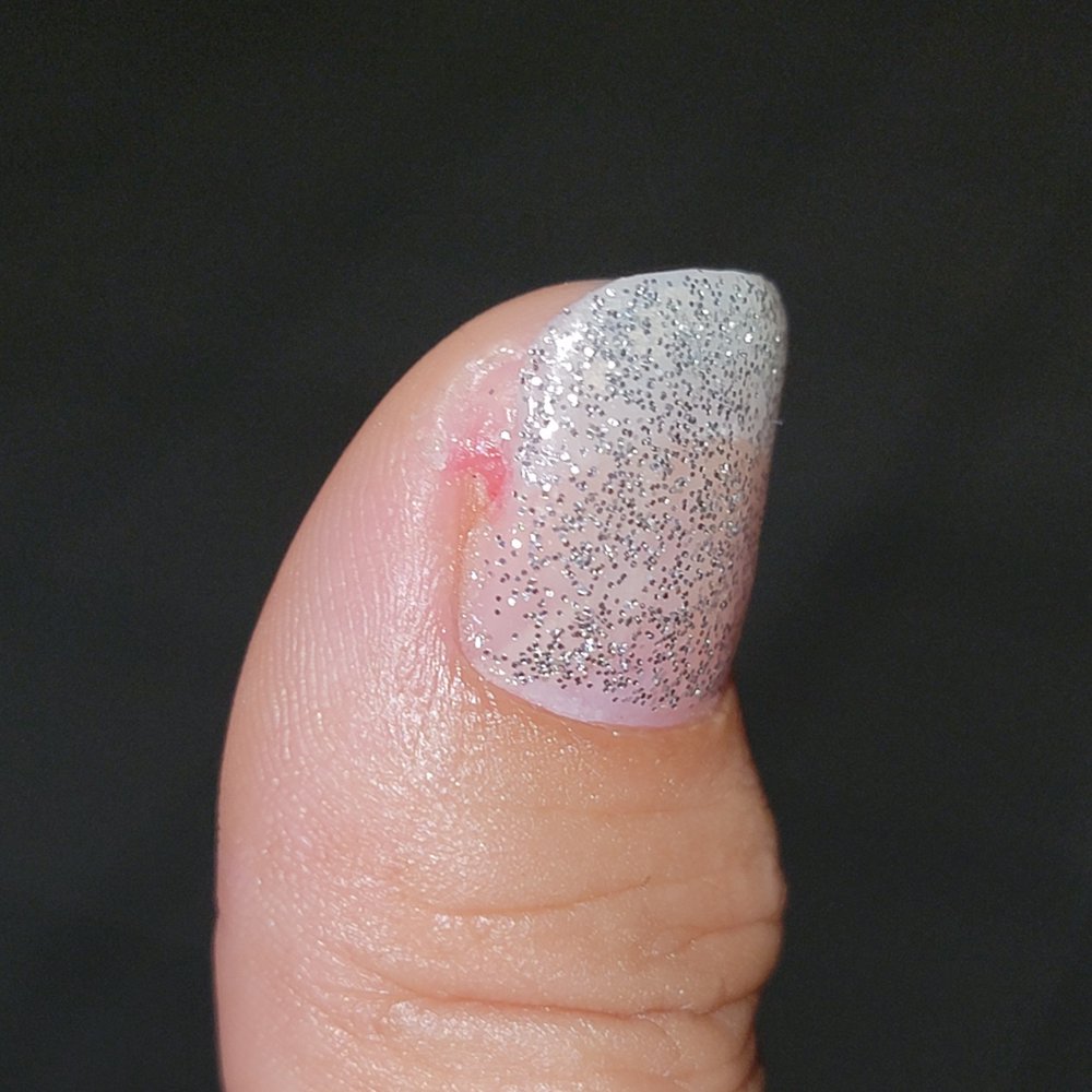 Eve Nails - They left a hole on my nail. - Nail Salons Near Me - Anaheim, California