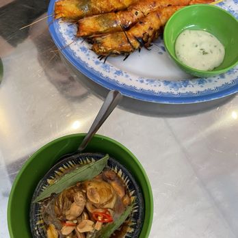 Mắm - Grilled prawns with a spicy sauce (delicious) and their special which was balut. It was my first time trying balut and it was bombbb - Vietnamese Near Me - New York, New York Mắm - Grilled prawns with a spicy sauce (delicious) and their special which was balut. It was my first time trying balut and it was bombbb - Vietnamese Near Me - New York, New York