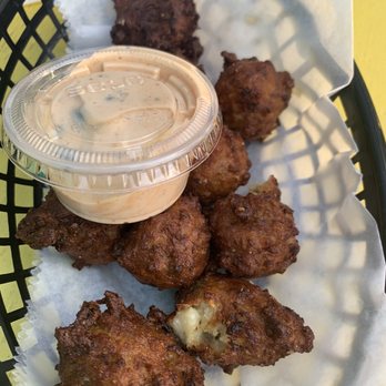 A-J's Dockside Restaurant - Conch fritters - Seafood Near Me - Tybee Island, Georgia A-J's Dockside Restaurant - Conch fritters - Seafood Near Me - Tybee Island, Georgia