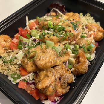 California Fish Grill - Dynamite shrimp with cauliflower rice - Seafood Near Me - Upland, California California Fish Grill - Dynamite shrimp with cauliflower rice - Seafood Near Me - Upland, California