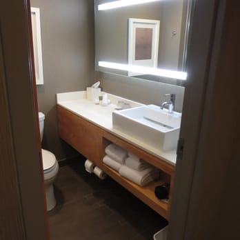 Hyatt Regency Long Beach - Inside a standard king room. Bathroom. - Hotels Near Me - Long Beach, California Hyatt Regency Long Beach - Inside a standard king room. Bathroom. - Hotels Near Me - Long Beach, California