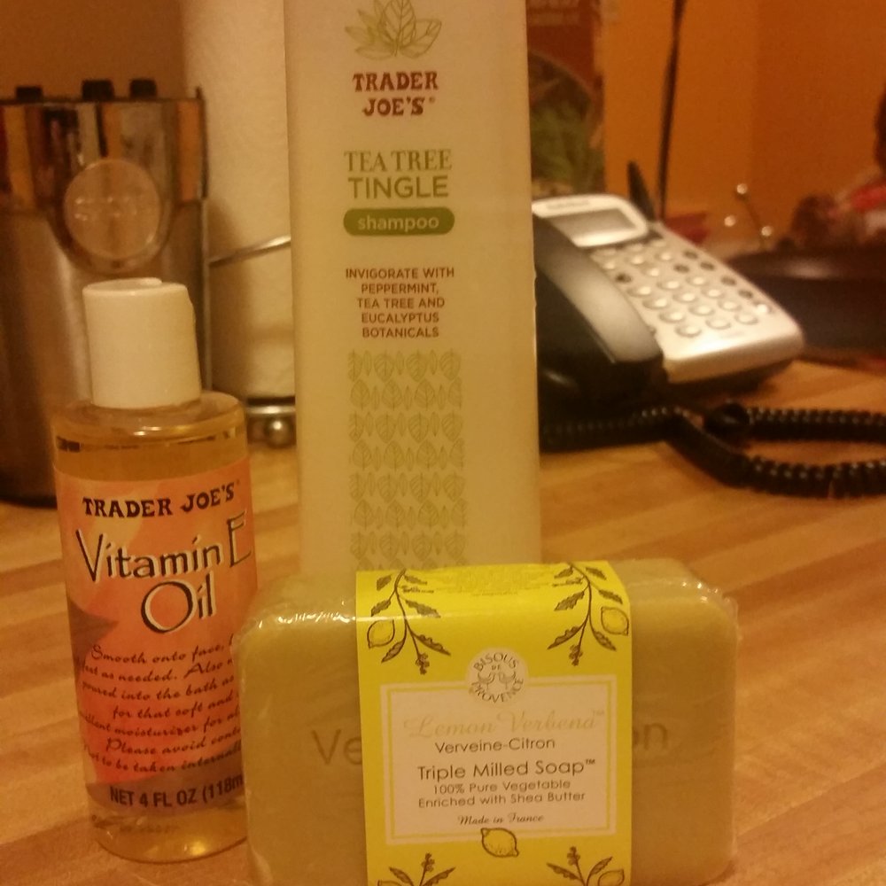 Trader Joe's - Tea Tree Tingle Shampoo, Vitamin E Oil and Lemon and Verbena Soap. #cleanskinandhair - Grocery Near Me - Hewlett, New York Trader Joe's - Tea Tree Tingle Shampoo, Vitamin E Oil and Lemon and Verbena Soap. #cleanskinandhair - Grocery Near Me - Hewlett, New York