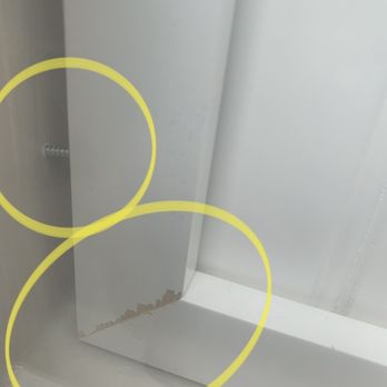Maggie's Shutters and Blinds - Poor installation. Exposed untreated wood - Shades & Blinds Near Me Maggie's Shutters and Blinds - Poor installation. Exposed untreated wood - Shades & Blinds Near Me