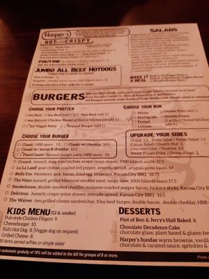 Menu photo 1 Harper's Kingston, ON