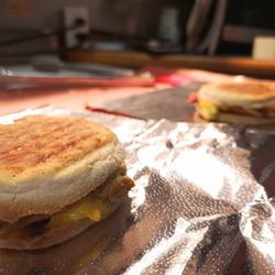 Magasin Général la Pêche - Breakfast sandwiches with house made bacon!
