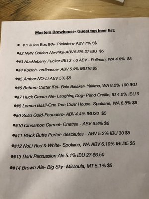Menu photo 6 Masters BrewHouse Deer Park, WA