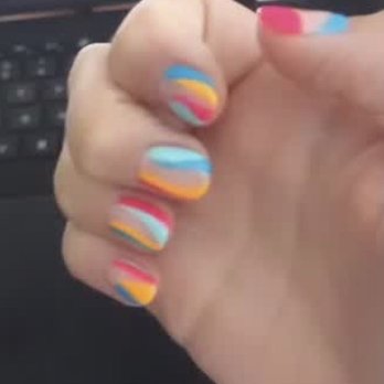 Dolce Nail Spa - Fun shellac design. (Blurry photo doesn't do this justice) - Nail Salons Near Me - Federal Way, Washington Dolce Nail Spa - Fun shellac design. (Blurry photo doesn't do this justice) - Nail Salons Near Me - Federal Way, Washington