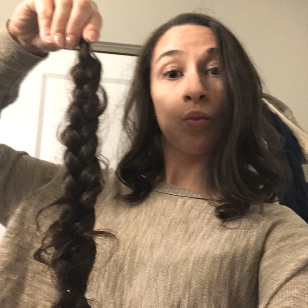 Donated hair! Donated hair!