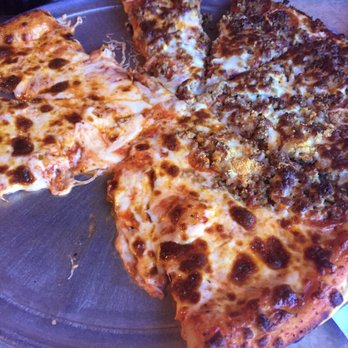 Domenick's Pizza House - Half cheese and half sausage - Pizza Near Me - Carson, California