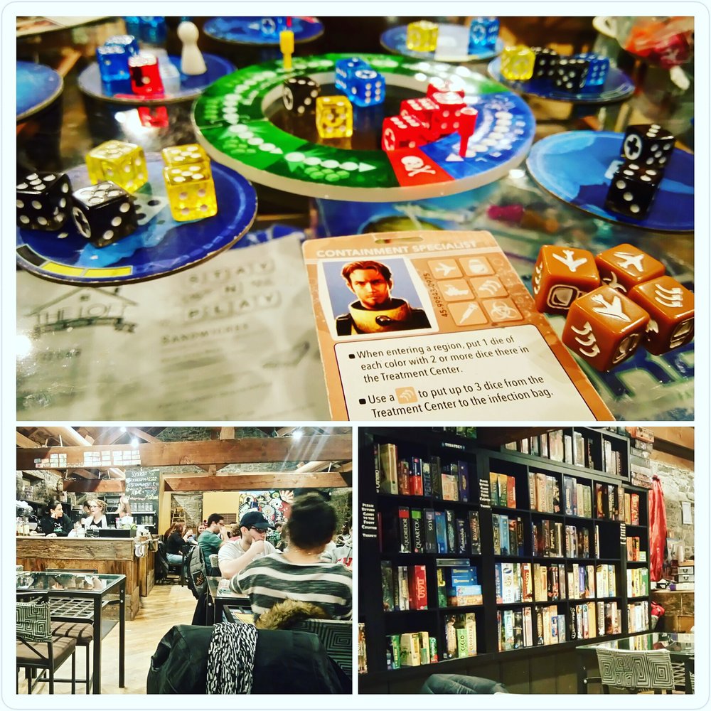 Level One Game Pub - An idea of the set up / size of the collection. Pandemic: The Cure is a fun game for 2 players and lets you cooperate. - Lounges Near Me - Ottawa, Ontario Level One Game Pub - An idea of the set up / size of the collection. Pandemic: The Cure is a fun game for 2 players and lets you cooperate. - Lounges Near Me - Ottawa, Ontario
