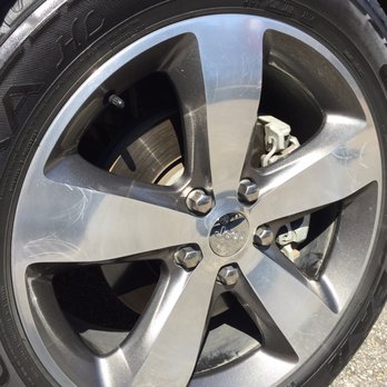 Classic Auto Spa - Each spoke has the same pattern of scratches. - Auto Detailing Near Me - Lafayette, Louisiana Classic Auto Spa - Each spoke has the same pattern of scratches. - Auto Detailing Near Me - Lafayette, Louisiana