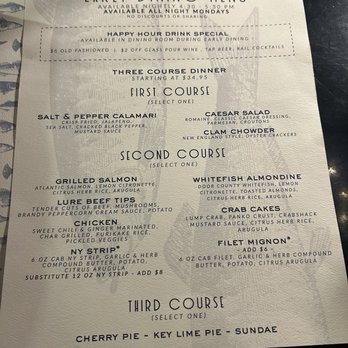 LURE - Early dinner menu - all night on Monday - Seafood Near Me - Sister Bay, Wisconsin LURE - Early dinner menu - all night on Monday - Seafood Near Me - Sister Bay, Wisconsin