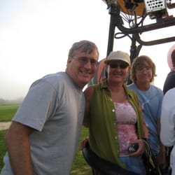 Aerostat Adventures, LLC - Tamra and kevin on a hot air balloon flight with Aerostat Adventures