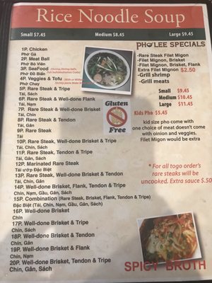 Menu photo 8 Pho Lee Greenwood Village, CO