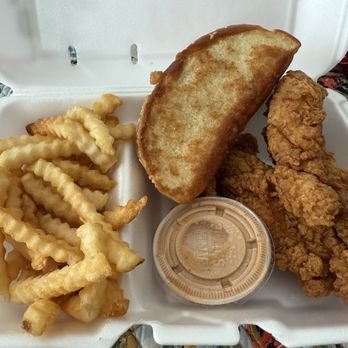 Raising Cane's Chicken Fingers - The 3 Finger Combo - 3 Chicken Fingers (extra crispy) - Fast Food Near Me - Katy, Texas Raising Cane's Chicken Fingers - The 3 Finger Combo - 3 Chicken Fingers (extra crispy) - Fast Food Near Me - Katy, Texas