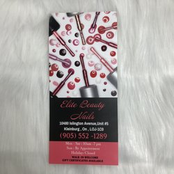 Elite Beauty Nails - Elite Beauty Nails
10480 Islington Ave, unit 5. Kleinburg. Toronto,Canada
