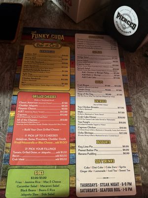 Menu photo 4 The Funky Cuda Fort Pierce, FL