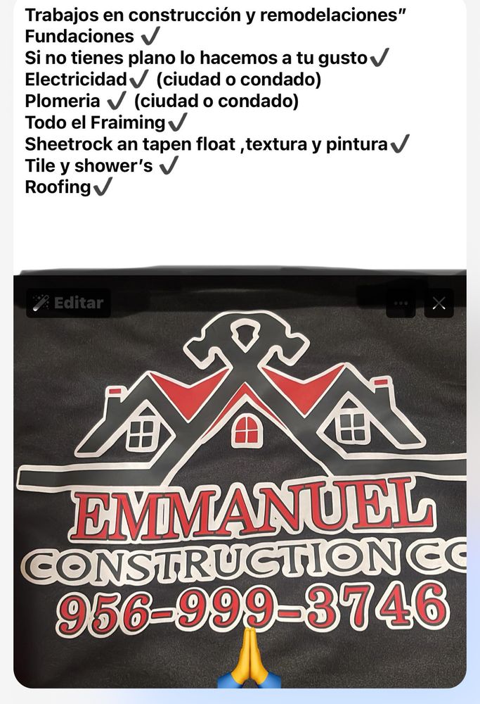 Slide of Emanuel Construction