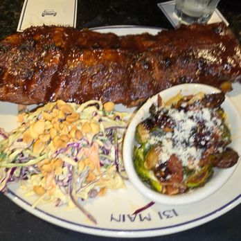 131 MAIN Restaurant - Ribs cold slaw Brussels sprouts - American Near Me - Cornelius, North Carolina