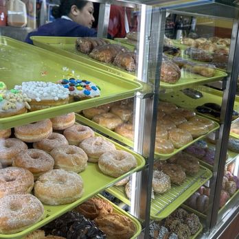 Hills Donut - a variety of doughnuts on display - Donuts Near Me - Lake Elsinore, California