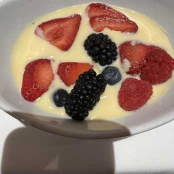 Ruth's Chris Steak House - Fruit and sweet cream dessert - Steakhouses Near Me - Irvine, California Ruth's Chris Steak House - Fruit and sweet cream dessert - Steakhouses Near Me - Irvine, California