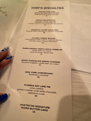 Menu photo 4 The Steakhouse Galveston, TX