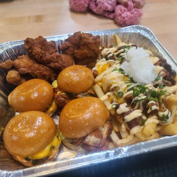 Madbun - their Korean hot slider is hot, juicey, and their loaded fries is on point. - Asian Fusion Near Me - Rancho Cucamonga, California Madbun - their Korean hot slider is hot, juicey, and their loaded fries is on point. - Asian Fusion Near Me - Rancho Cucamonga, California