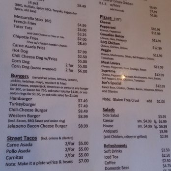 Fat Joe's O'side - Current menu. - Sports Bars Near Me - Oceanside, California Fat Joe's O'side - Current menu. - Sports Bars Near Me - Oceanside, California