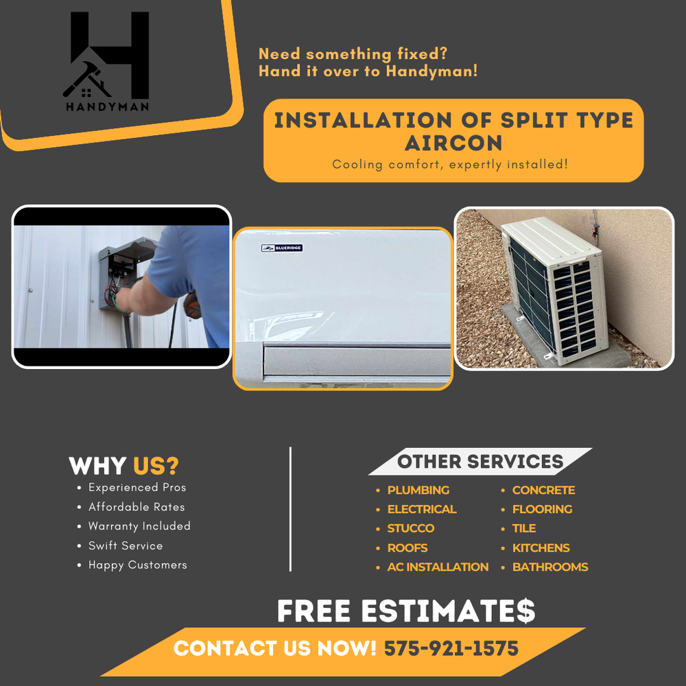 HANDYMAN Request a Quote Alamogordo, New Mexico Plumbing Phone Number Yelp