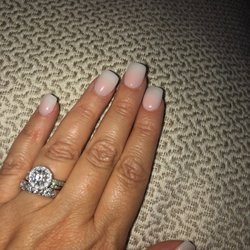 Henri Nails - Henri did the ombré pink and white dip full set.