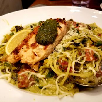 bellagreen - Grilled Salmon Pasta. - New American Near Me - Dallas, Texas bellagreen - Grilled Salmon Pasta. - New American Near Me - Dallas, Texas
