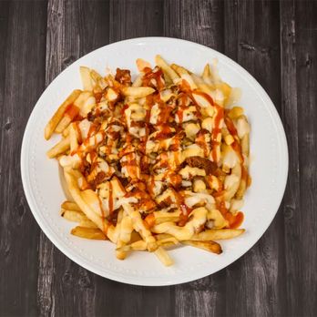 D'Fried - a plate of french fries with ketchup - Fast Food Near Me - Dallas, Texas D'Fried - a plate of french fries with ketchup - Fast Food Near Me - Dallas, Texas