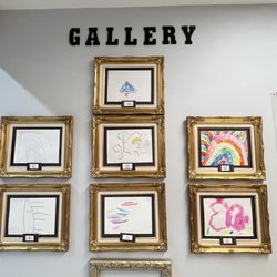 Every month  they change art work for each class room