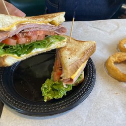 Deluxe grilled ham and chee. Good.
