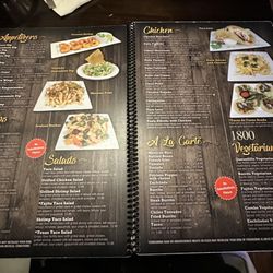 1800 Mexican Restaurant - Menu
